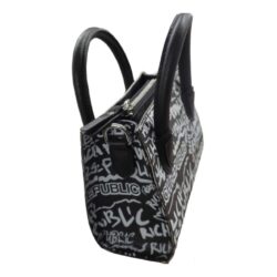 Mini leather digital print tote bag - Image 4